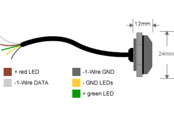 Elektronischer Schlüssel - iButton Leser Indoor