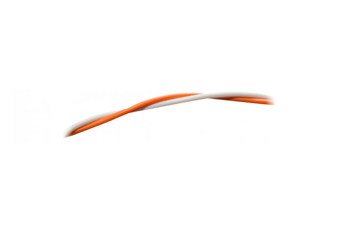 Rangierdraht orange/weiss